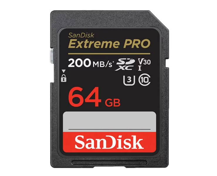 כרטיס זכרון SanDisk EX PRO 4K SD  64G