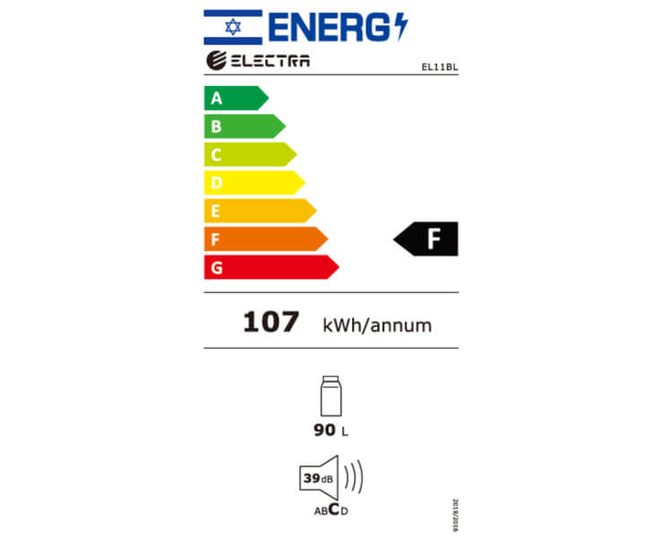 מקרר משרדי Electra שחור EL11BL