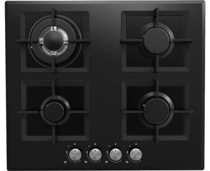 כיריים פרימיום 4 להבות Electra זכוכית שחורה GK60D12