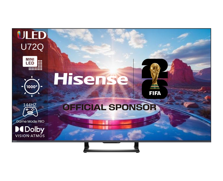 טלוויזיה חכמה הייסנס Hisense Smart 4K MINI LED 55U72Q "55 