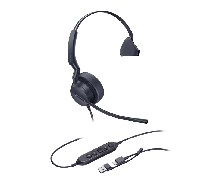 מערכת ראש אוזן אחת Yealink UH44M