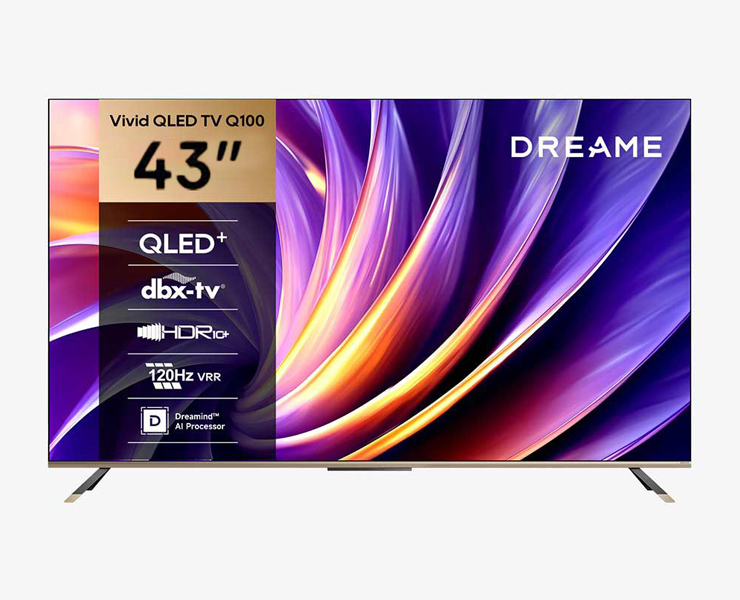 טלוויזיה חכמה DREAME 4K QLED 43Q100