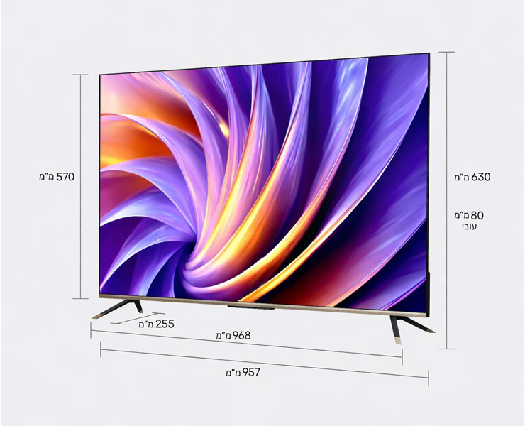 טלוויזיה חכמה DREAME 4K QLED 43Q100