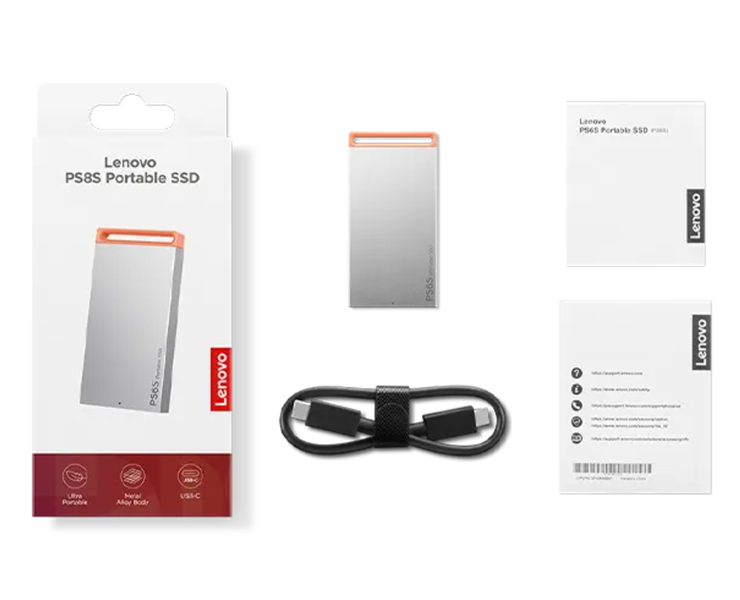 כונן חיצוני Lenovo PS6 Portable 512gb SSD GXB1T57736