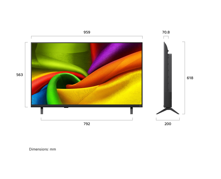 מסך 43 LG Nano UHD AI 4K 43NU840B6LA 
