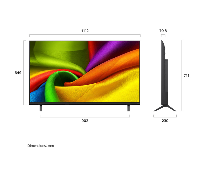 מסך טלוויזיה 50 LG Nano UHD AI 50NU840B6LA 4K