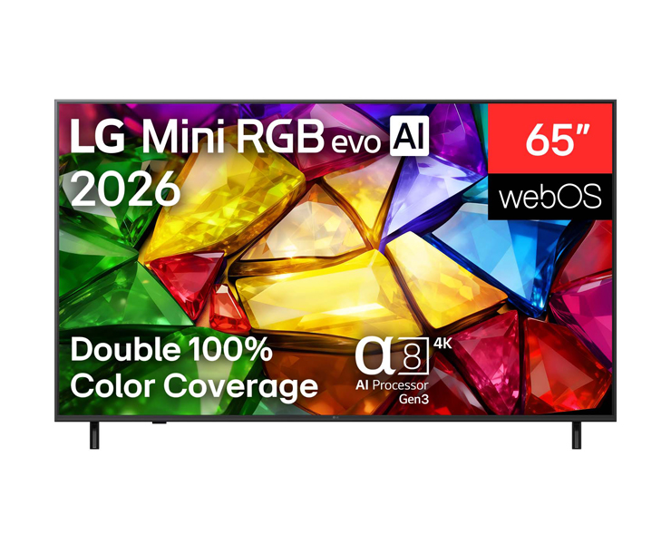 מסך 65 LG Mini RGB evo AI 65MRGB85B6C 