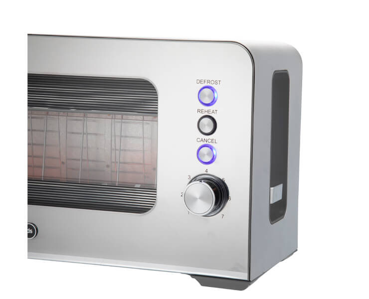 מצנם נירוסטה חלון שקוף Morphy Richards 222404 CrystalSteel