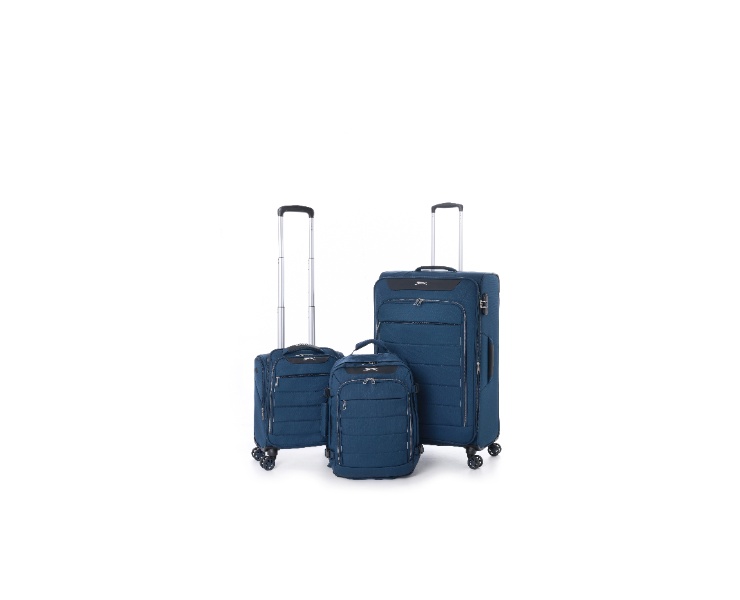 סט מזוודות בד ותיק עליה למטוס Slazenger דגם C-lite