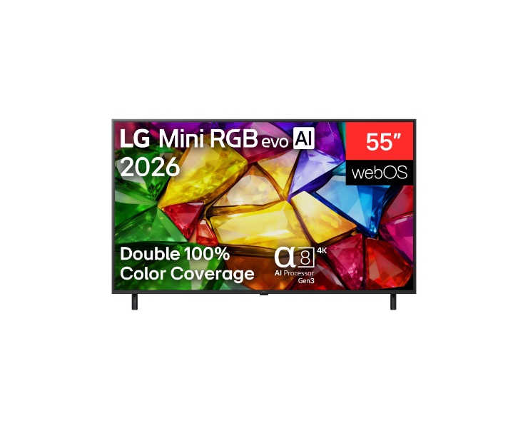 מסך 65 LG Mini RGB evo AI 65MRGB85B6C 