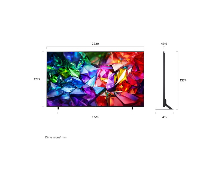 מסך 100 LG Micro RGB evo AI 100MRGB95B6 