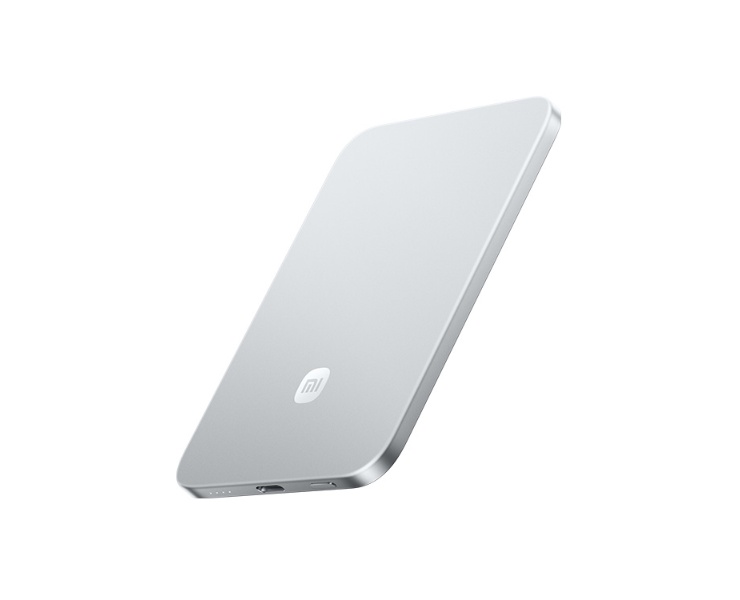 סוללת גיבוי Xiaomi UltraThin Magnetic 5000 כסוף