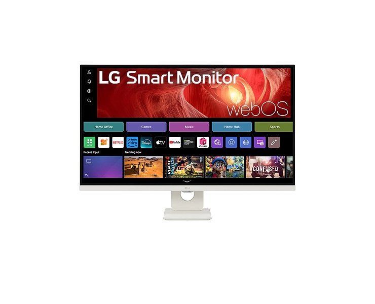 מסך מחשב חכם 31.5 LG 32U721SA-W UHD VA 4K לבן
