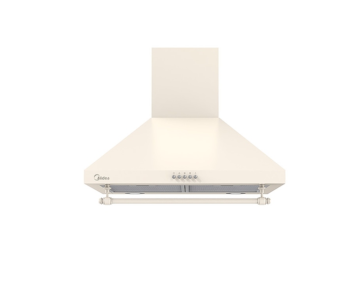 קולט אדים פירמידה רטרו צמוד קיר MIDEA 60A15 שנהב