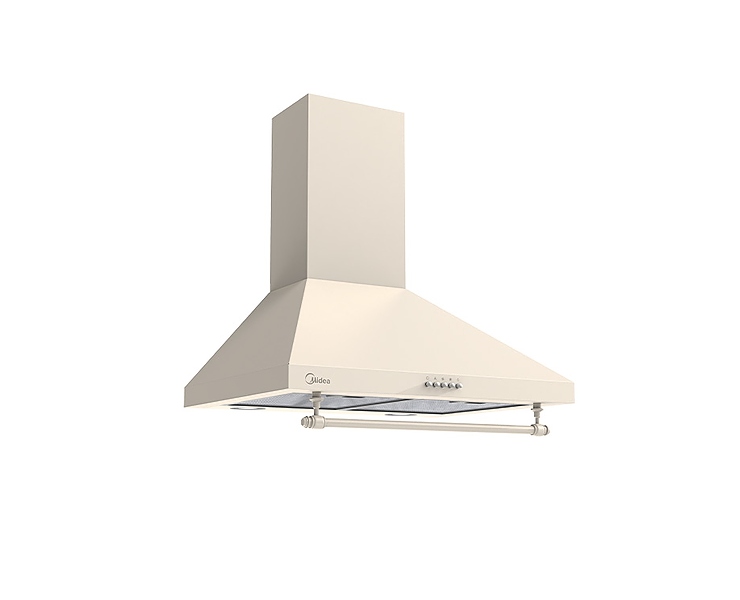 קולט אדים פירמידה רטרו צמוד קיר MIDEA 60A15 שנהב