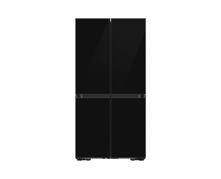 מקרר 4 דלתות 819 לי' RF88DB9623BK זכוכית שחורה פיאנו Samsung