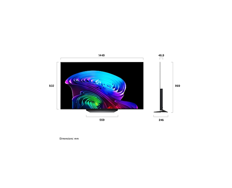 מסך טלוויזיה 65 LG OLED OLED65CS6VA AI
