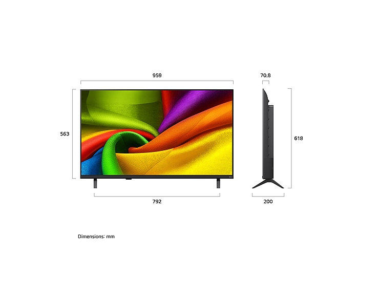מסך טלוויזיה 43 LG Nano UHD AI 43NU850B6LA 4K