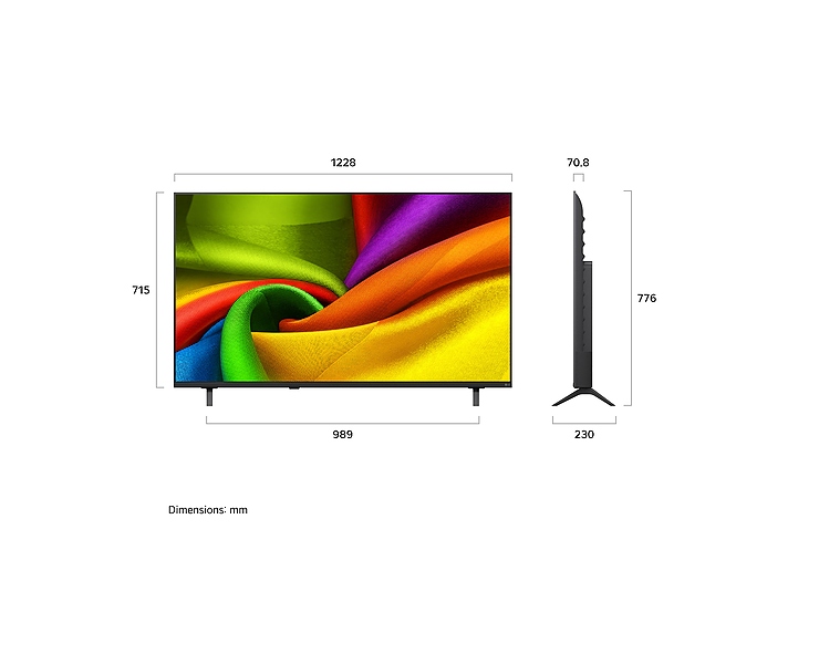 מסך טלוויזיה 55 LG Nano UHD AI 55NU850B6LA 4K
