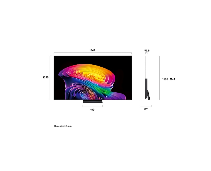 מסך טלוויזיה 83 LG OLED OLED83C66LA AI 4K
