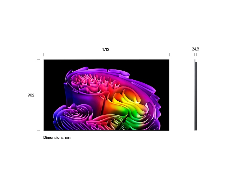 מסך טלוויזיה 77 LG OLED OLED77G66LW AI 4K