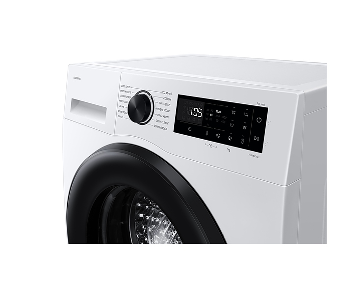 מכונת כביסה 8 ק"ג AI ECO BUBB דלת שחורה samsung