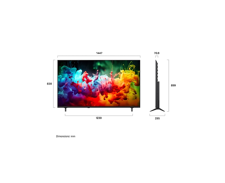 מסך טלוויזיה 65 LG QNED AI Mini Led 65QNED70B6T