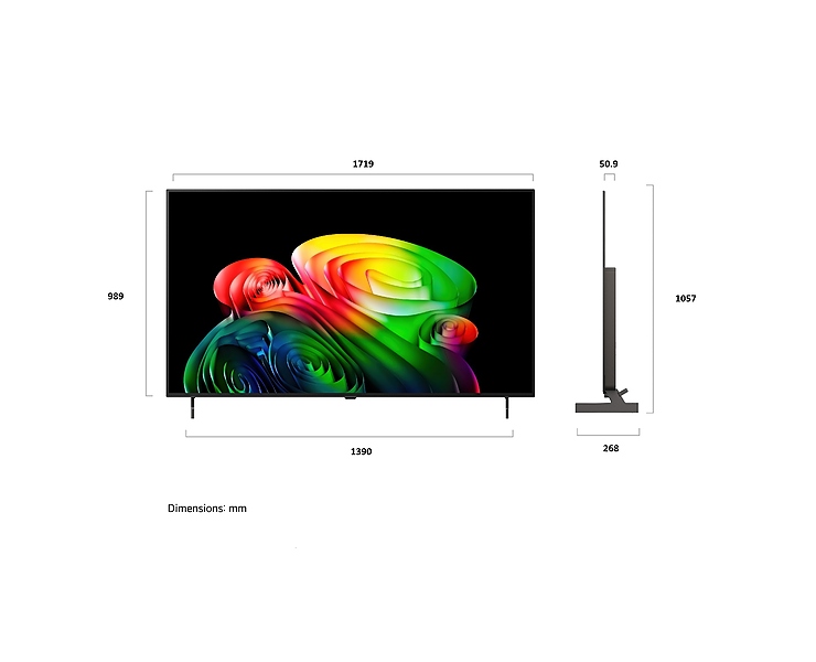 מסך 77" LG OLED 4K OLED77B66LA 