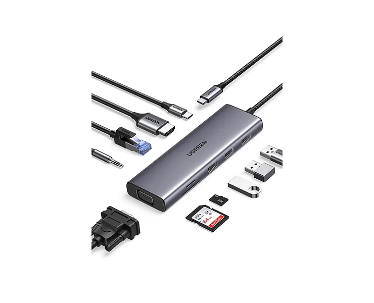 מולטיפורט UGREEN 10 IN 1 100W PD