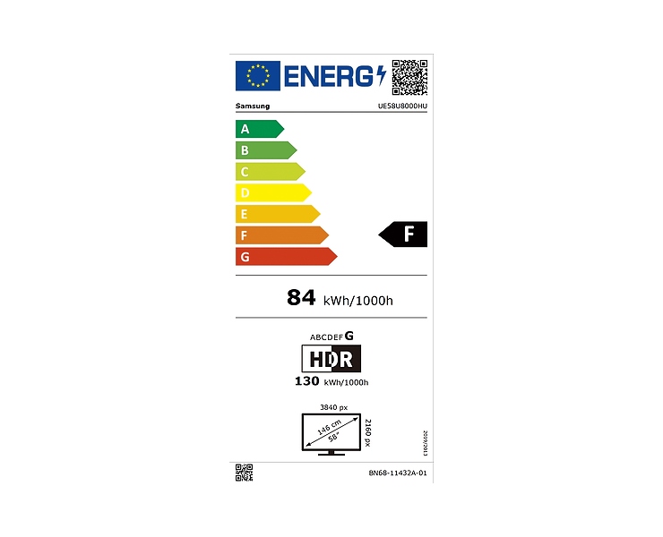 מסך טלוויזיה 58" Samsung Smart Crystal UHD 4K UE58U8000H