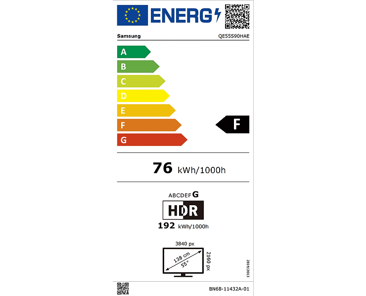 טלוויזיה חכמה Samsung Smart OLED 4K QE55S90H 55