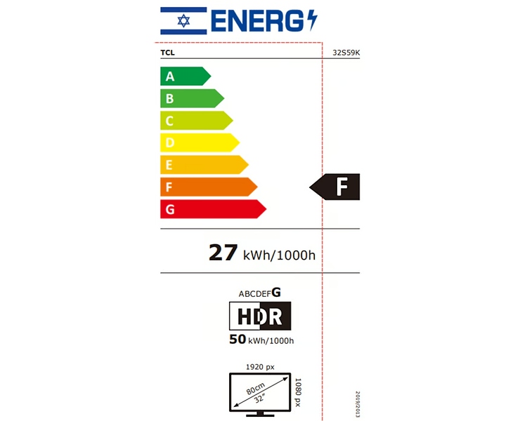 מסך טולוויזיה 32 TCL FHD QLED 43S59K