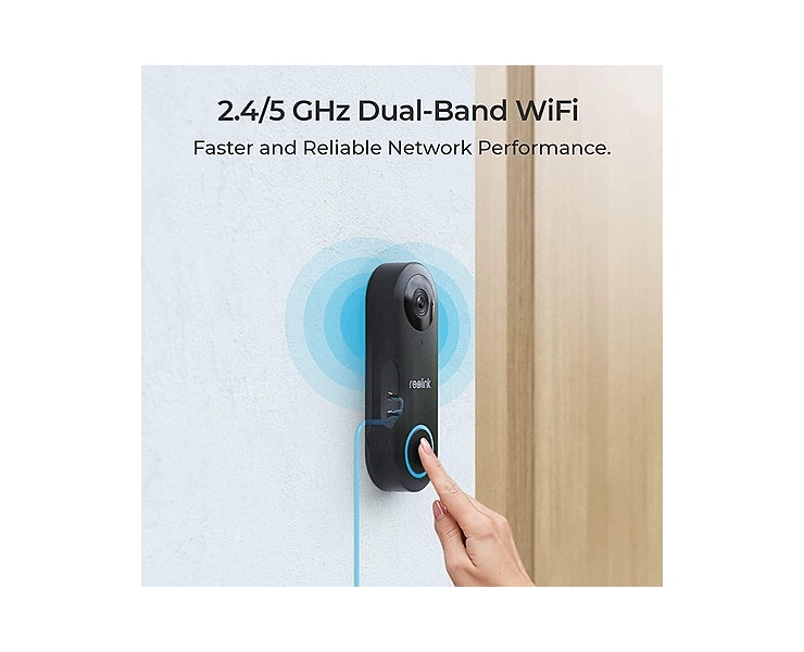 פעמון דלת חכם עם מצלמה Reolink Video Doorbell Wi-Fi