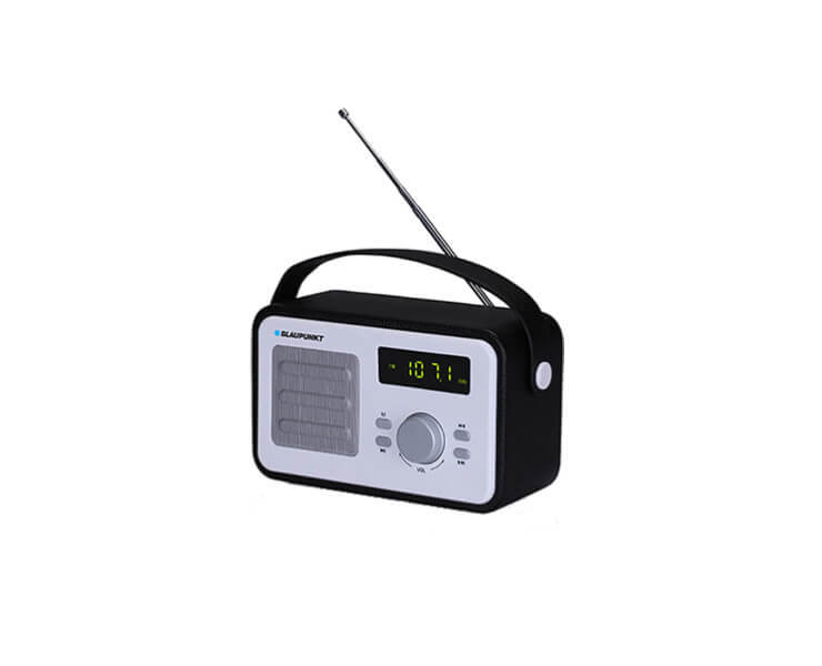 רדיו BT בעיצוב רטרו שחור וקרם