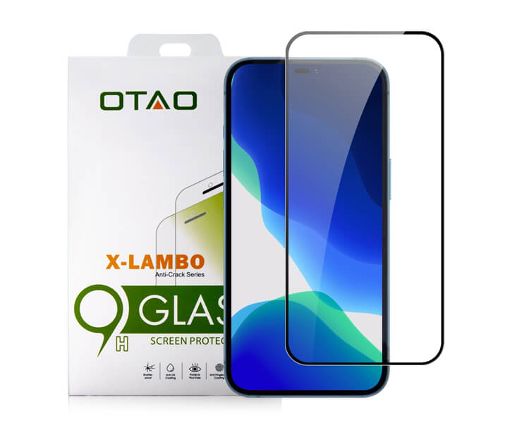 מגן זכוכית OTAO iPhone 14 Pro 2.5D שחור