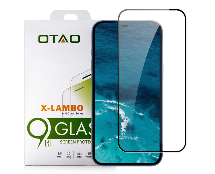 מגן זכוכית OTAO iPhone 14 Pro Max 2.5D שחור 