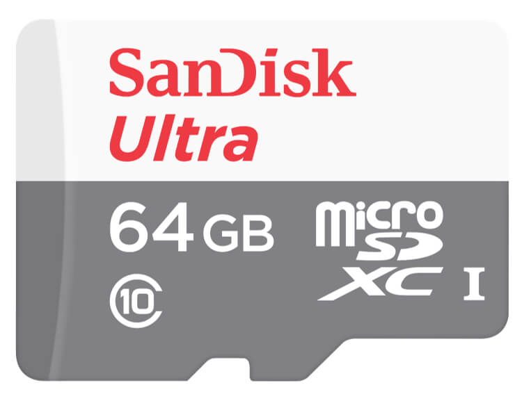 כרטיס זיכרון SanDisk Ultra C10 MICRO 64G 