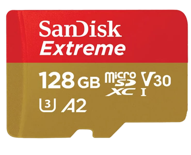 כרטיס זכרון SanDisk EXT MICRO SD 4K 128GB