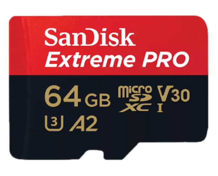 כרטיס זיכרון SanDisk ExPro microSD 4K 64G