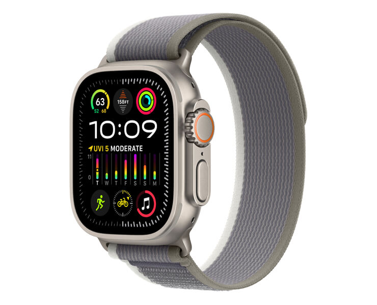 Apple Watch Ultra 2 GPS + Cellular, 49mm Titanium Case withTrail Loop - S/M
