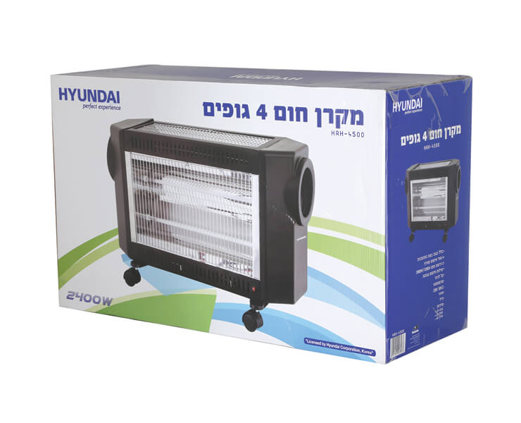 מקרן חום 4 גופים 2400W יונדאי HAH-4500