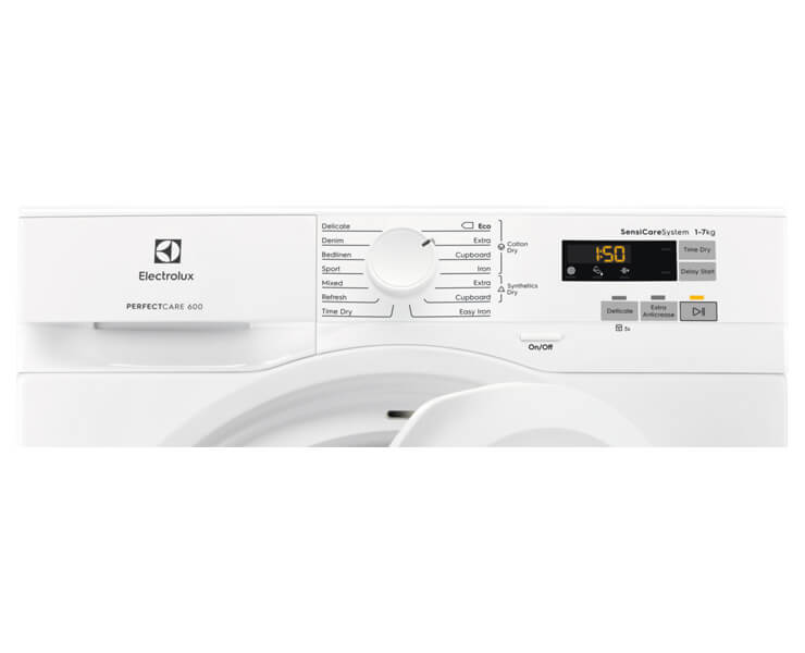 מייבש כביסה מעבה (קונדנסור) 7 ק"ג +חיישנים דלת אטומה אלקטרולוקס EW6C5722CM