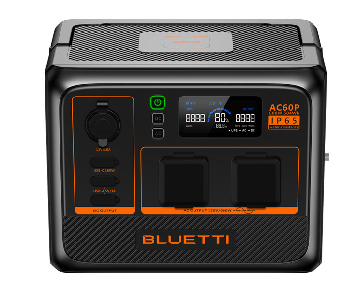 תחנת טעינה ניידת BLUETTI AC60P IP65