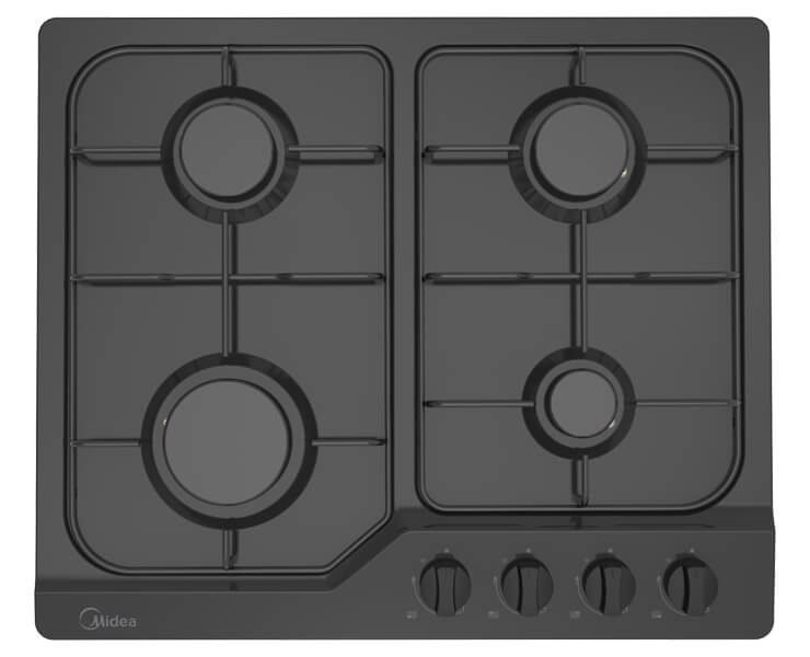 כיריים גז 4 להבות שחור 60 סמ MIDEA 60SJ401_MN04