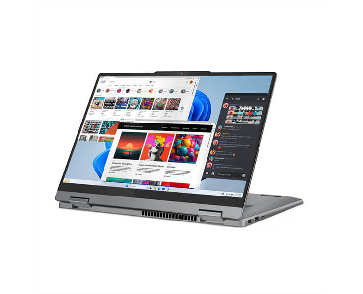 מחשב נייד מסך מגע 14 Lenovo IdeaPad 2in1 5 core 5-120U 16GB+1T 83DT005NIV אפור