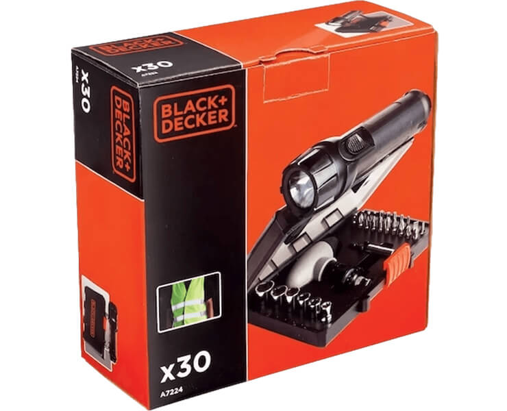 ערכת SOS עם פנס דגם A7224-XJ מבית BLACK+DECKER