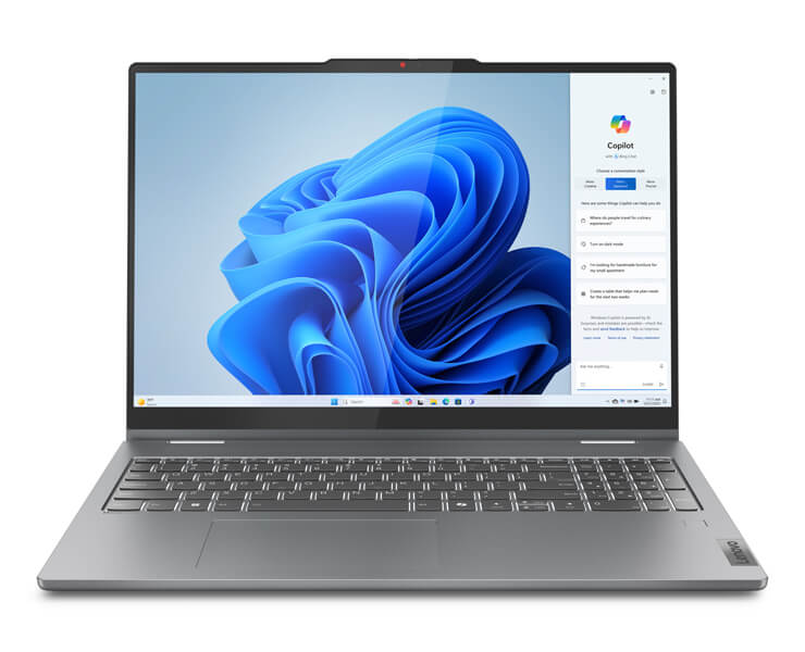 מחשב מגע 16 Lenovo IdeaPad 2in1 5 Oled core 5-120U 16g+1T 83DU003FIV אפור
