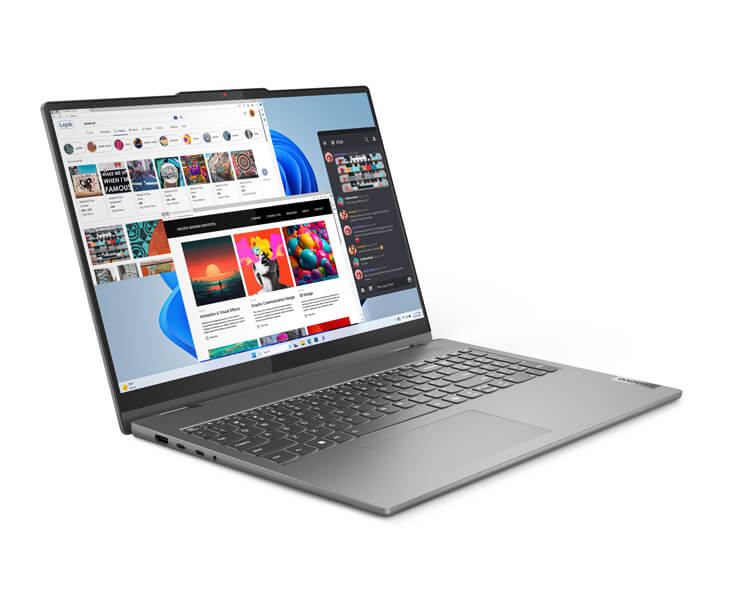 מחשב מגע 16 Lenovo IdeaPad 2in1 5 Oled core 5-120U 16g+1T 83DU003FIV אפור