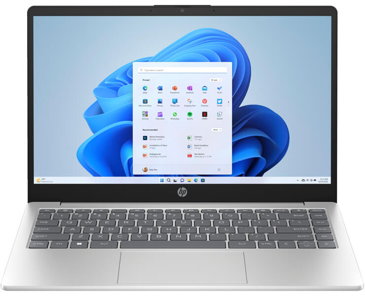 מחשב 14 HP NoteBook 14-ep1014nj Core5-120U 8+512G כסוף