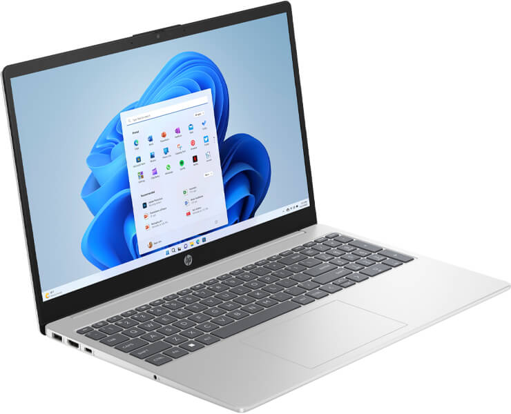מחשב 15.6 HP NoteBook 15-fd1012nj core 5-120U 8+512G כסוף